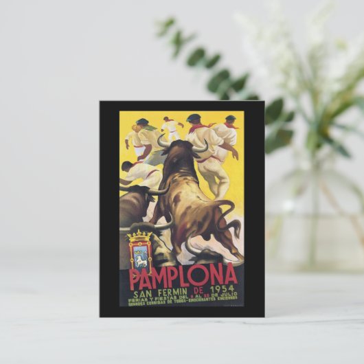 Pamplona San Fermin Briefkaart (Staand voorkant)