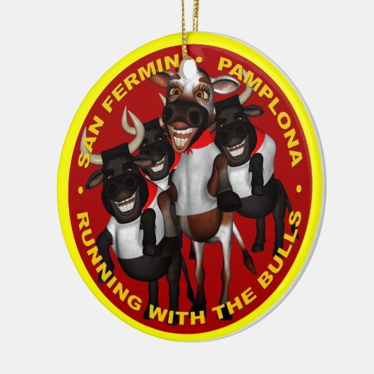 Pamplona - San Fermin Keramisch Ornament (Links)