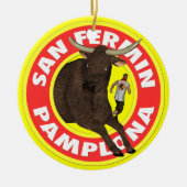 Pamplona - San Fermin Keramisch Ornament (Voorkant)