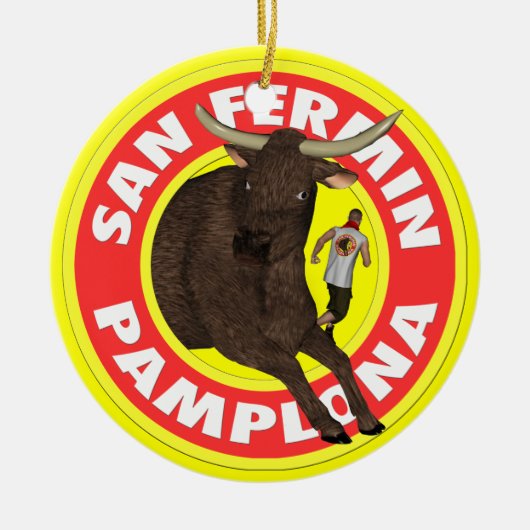 Pamplona - San Fermin Keramisch Ornament (Voorkant)