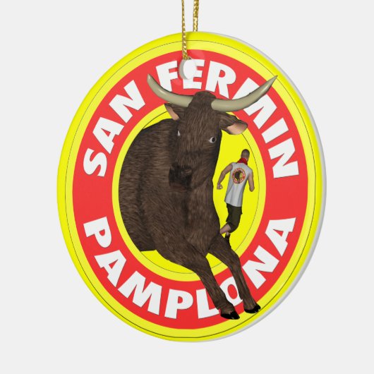 Pamplona - San Fermin Keramisch Ornament (Links)