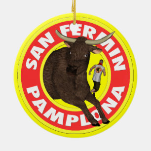 Pamplona - San Fermin Keramisch Ornament
