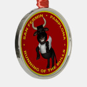 Pamplona - San Fermin Metalen Ornament (Rechts)