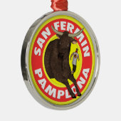 Pamplona - San Fermin Metalen Ornament (Rechts)