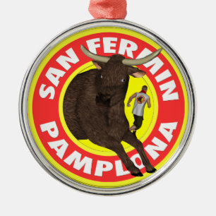 Pamplona - San Fermin Metalen Ornament