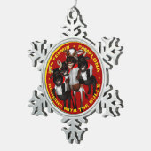 Pamplona - San Fermin Tin Sneeuwvlok Ornament (Rechts)