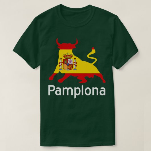 Pamplona Spain Running the Bulls T-shirt (Design voorkant)