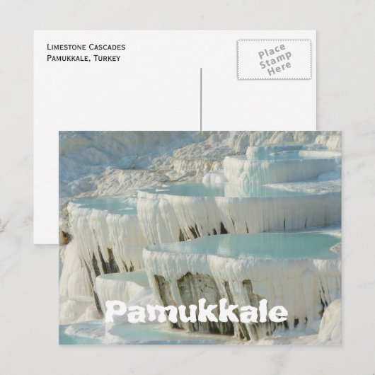 Pamukkale, Turkije Briefkaart (Voorkant / Achterkant)