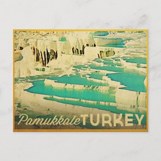 Pamukkale Turkije Briefkaart (Voorkant)
