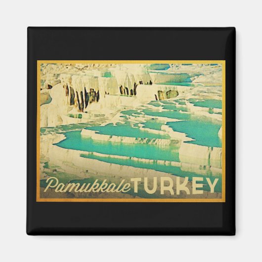 Pamukkale Turkije Magneet (Voorkant)