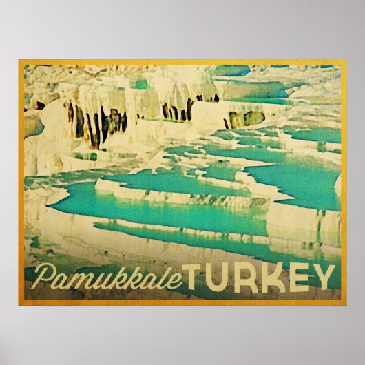 Pamukkale Turkije Poster (Voorkant)