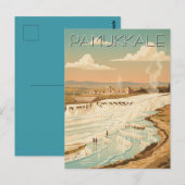 Pamukkale Turkije Reis Postkaart (Voorkant / Achterkant)