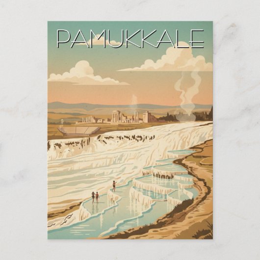 Pamukkale Turkije Reis Postkaart (Voorkant)