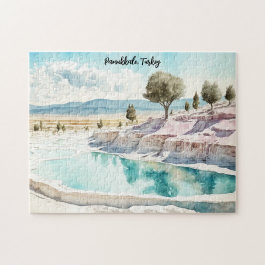 Pamukkale Turkije Reislandschap Legpuzzel (Horizontaal)