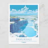 Pamukkale Turkije Reizen Briefkaart (Voorkant)
