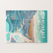 Pamukkale Turkije Reizen Kunst Vintage Legpuzzel (Horizontaal)