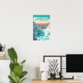 Pamukkale Turkije Reizen Kunst Vintage Poster (Thuiskantoor)