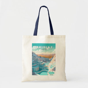 Pamukkale Turkije Reizen Kunst Vintage Tote Bag