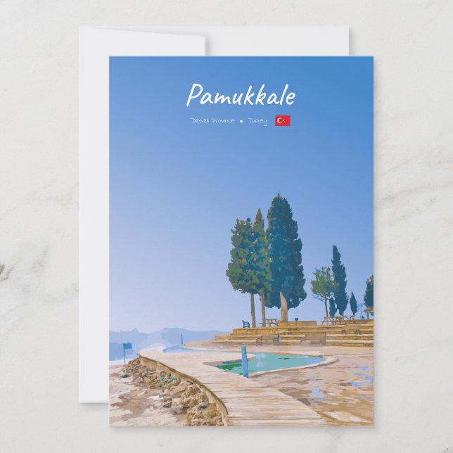 Pamukkale, Turkije - Thermische baden (Voorkant)