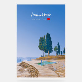 Pamukkale, Turkije - Thermische baden Acryl Bord