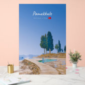 Pamukkale, Turkije - Thermische baden Acryl Bord (Huwelijk)