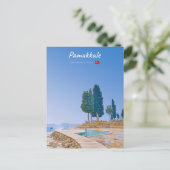 Pamukkale, Turkije - Thermische baden Briefkaart (Staand voorkant)