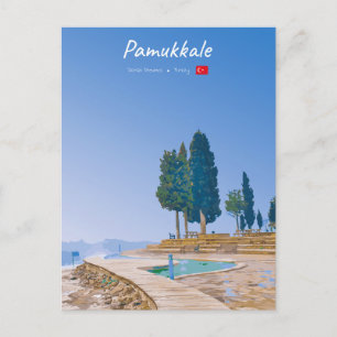 Pamukkale, Turkije - Thermische baden Briefkaart