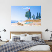 Pamukkale, Turkije - Thermische baden Canvas Afdruk (Insitu (Slaapkamer))