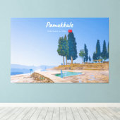 Pamukkale, Turkije - Thermische baden Canvas Afdruk (Insitu (Houten vloer))