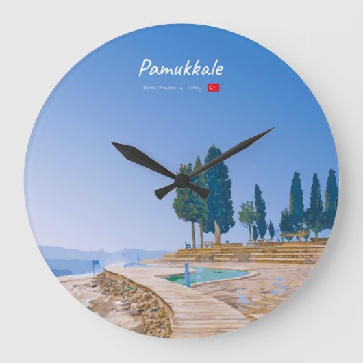 Pamukkale, Turkije - Thermische baden Grote Klok (Voorkant)