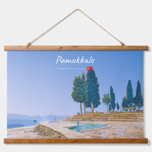 Pamukkale, Turkije - Thermische baden Hangend Wandkleed