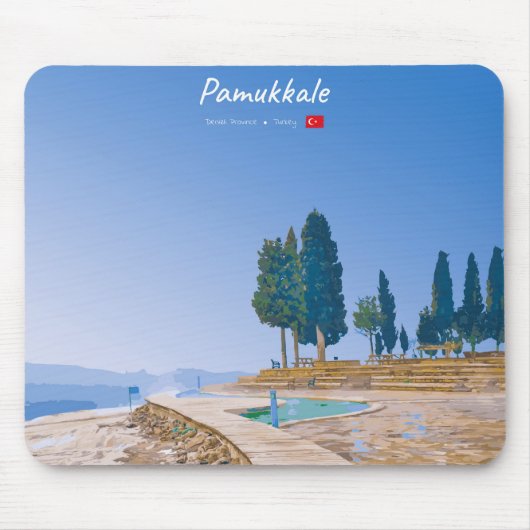 Pamukkale, Turkije - Thermische baden Muismat (Voorkant)