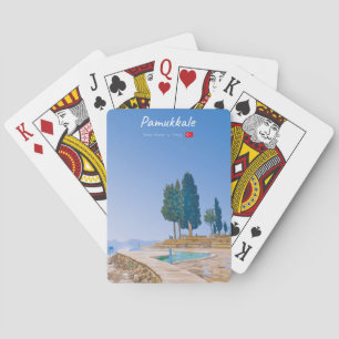 Pamukkale, Turkije - Thermische baden Pokerkaarten