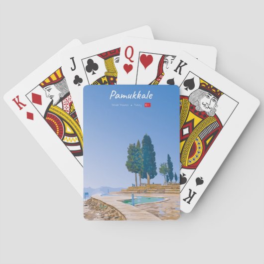 Pamukkale, Turkije - Thermische baden Pokerkaarten (Achterkant)