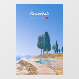 Pamukkale, Turkije - Thermische baden Raamsticker