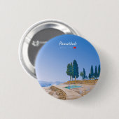 Pamukkale, Turkije - Thermische baden Ronde Button 5,7 Cm (Voorkant /achterkant)