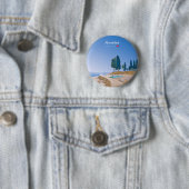 Pamukkale, Turkije - Thermische baden Ronde Button 5,7 Cm (In situ)