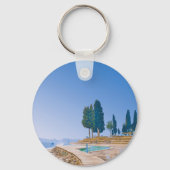 Pamukkale, Turkije - Thermische baden Sleutelhanger (Achterkant)
