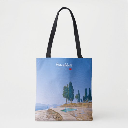 Pamukkale, Turkije - Thermische baden Tote Bag (Voorkant)