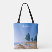 Pamukkale, Turkije - Thermische baden Tote Bag (Achterkant)