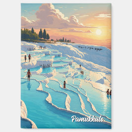 Pamukkale Turkije Travel Briefkaart Magneet