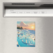 Pamukkale Turkije Travel Briefkaart Magneet (Insitu (Vaatwasser))