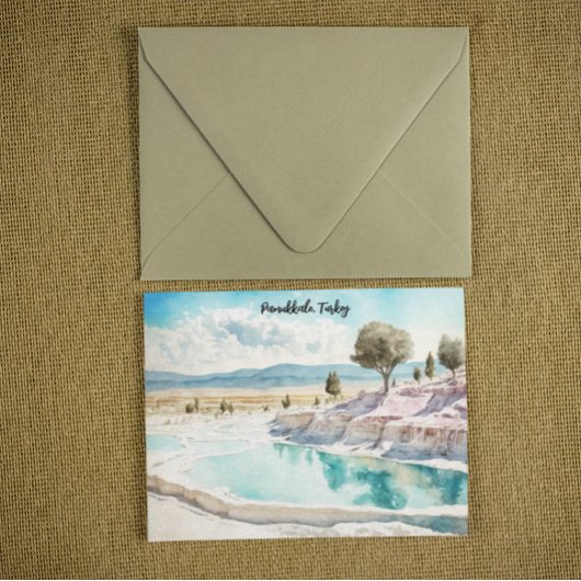 Pamukkale Turkije Travel Landscape Briefkaart