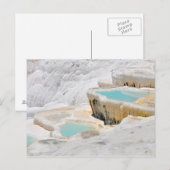 pamukkale turkse toeristenreis briefkaart (Voorkant / Achterkant)