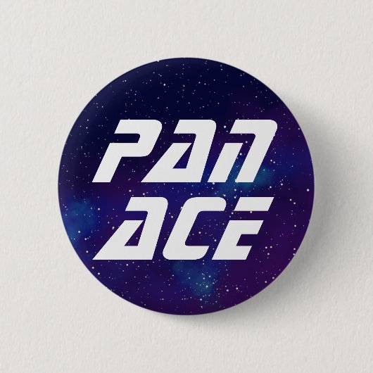 Pan Ace Galaxy Identity Ronde Button 5,7 Cm (Voorkant)