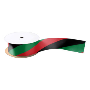 Pan African and Afro-American UNIA Flag Ribbon Satijnen Lint