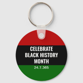 Pan African Black History Maand Sleutelhanger