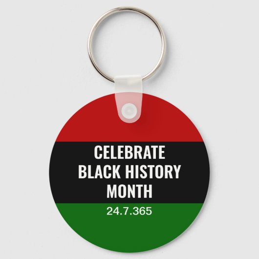 Pan African Black History Maand Sleutelhanger (Voorkant)