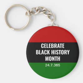 Pan African Black History Maand Sleutelhanger