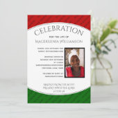 Pan African CELEBRATION OF LIFE Photo Funeral Kaart (Staand voorkant)